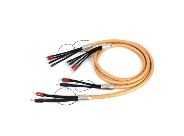 VdH 3T CUMULUS, 2 x2,5 meter terminert Bi-wiring, inkl Rhodium BUS-kontakter 